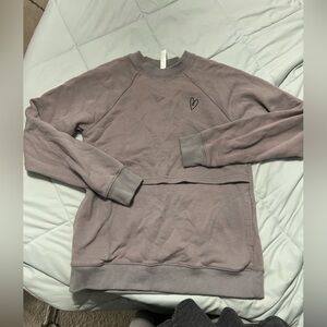 Latched Mama Men's Light Gray Crewneck Sweater